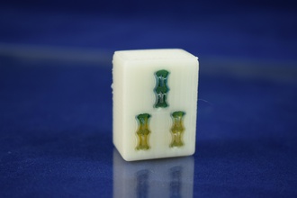 Mah-Jongg-Bambus Fliese 3 - Spielzeug Farbe Spiel mahjong tile 3d print model - Mito3D