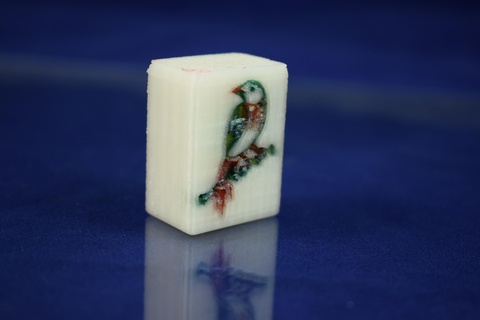 mahjong bamboo tile twiesner color game ji ng toy 3d print model - Mito3D