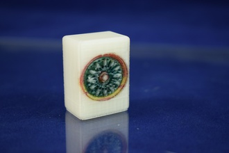mahjong dot tile toys color game 3d print model - Mito3D