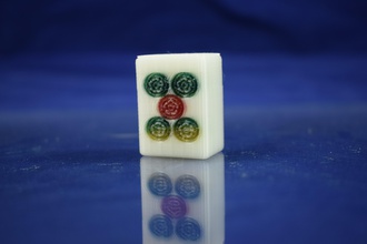 mahjong kiremit 7 nokta oyuncaklar renk oyun karo 3d print model - Mito3D