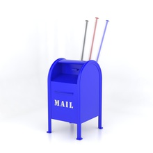 mailbox desk organizer office mailman thank day 3d print model - Mito3D