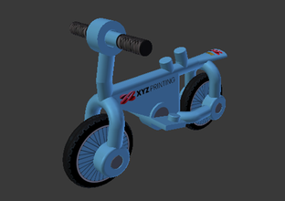 mailman bicycle 2 toys bike color model lego mail maiman post postman 3d print model - Mito3D