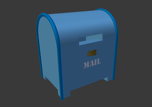 mailman-mailbox 2 - Spielzeug box Farbe Farbe-Modell lego E-mail Postfach mailman Paket post Postbote 3d print model - Mito3D