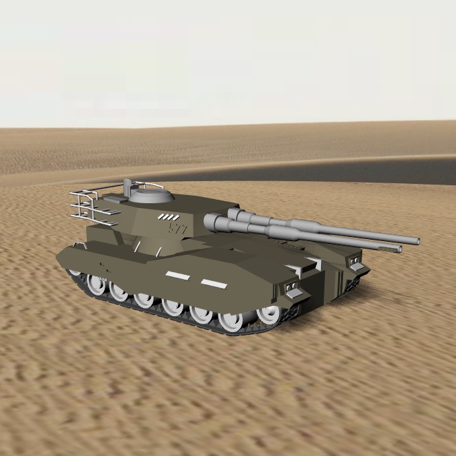 tanque mamut art ejército moderno 3D print model - Mito3D