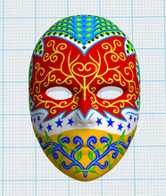 mask art color 3d print model - Mito3D