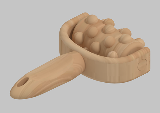 Masaj Aleti - geri rulo zücaciye renk modeli masaj 3D print model - Mito3D