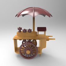 mechanical toy ice cream stand toys 3d print model - Mito3D