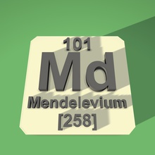 mendelevium periodic table fridge magnet education 3d print model - Mito3D