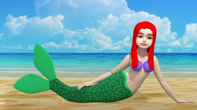 mermaid 2 toys 3d print model - Mito3D