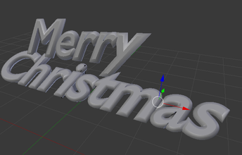 merry christmas art 3d print model - Mito3D