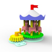 merry go round small education 3d blocks 3d print model - Mito3D