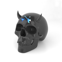 metal cabeza cráneo Arte Víspera Santos 3d print model - Mito3D
