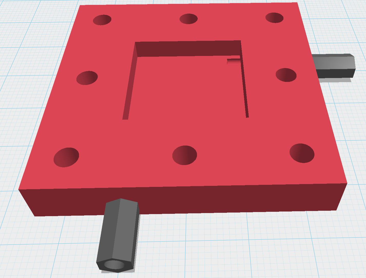 el metanol plato del extremo de la celda combustible educación directo célula 3D print model - Mito3D