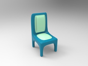 mh-br- chair 1 toys bedroom decor display house miniature toy 3d print model - Mito3D