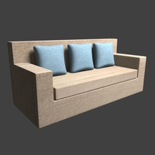 mh-lr-big-sofa - Spielzeug 3d print model - Mito3D