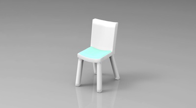 mh - kitchen dining chair toys 3d print model - Mito3D
