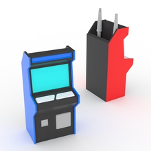 mini arcade pen holder housewares 3d print model - Mito3D
