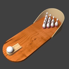 mini masaüstü bowling oyuncaklar oyunu 3d print model - Mito3D