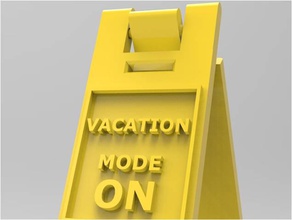 mini signstand vacationmodeon de la oficina ministand signo 3d print model - Mito3D