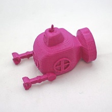 mini submarino juguetes 3d print model - Mito3D