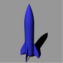 Modell-Rakete - Spielzeug Rakete 3d print model - Mito3D