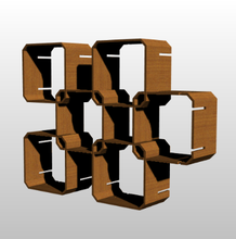 modular storage housewares rack 3d print model - Mito3D