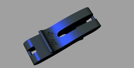 Geld-clip gadgets minimalistisch wallet 3d print model - Mito3D