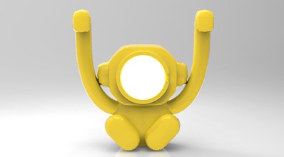 monkey circle mirror holder housewares 3d print model - Mito3D