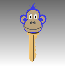 scimmia chiave tappo 3 art cap la 3d print model - Mito3D