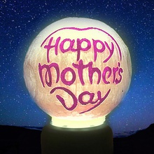 moon mama lampshade housewares houseware maker zone mothers day 3d print model - Mito3D