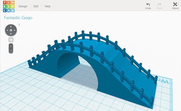 moonbridge art bridge 3d print model - Mito3D