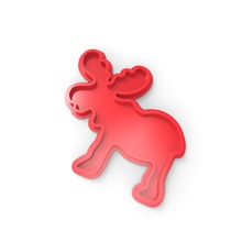 moose cookie cutter canada day housewares 3d print model - Mito3D