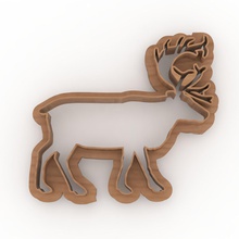 geyik kurabiye kalıbı zücaciye cookiecutter moose moosecookiecutter 3d print model - Mito3D