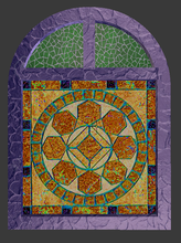 mosaico janela b utilidades domésticas de cor saco misturado texturas 3d print model - Mito3D