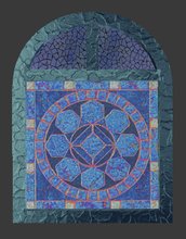mosaico janela c utilidades domésticas de cor saco misturado texturas 3d print model - Mito3D