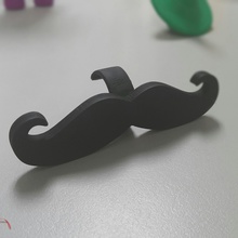 moustache ring art elegance gentleman 3d print model - Mito3D