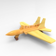 3 hareketli oyuncak oyuncaklar uçak 3d print model - Mito3D