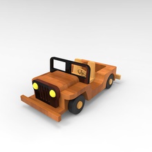 4 hareketli oyuncak oyuncaklar hummer 3d print model - Mito3D