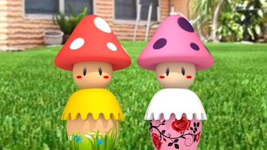 mushroom gnome art color gnomes 3d print model - Mito3D