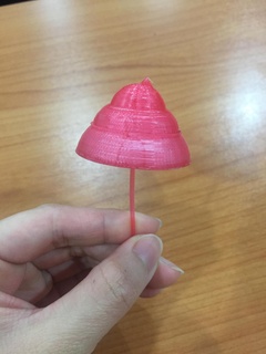 mushroom umbrella rosaku 3d print model - Mito3D