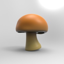 mushroom 20 mix gradient vegetable 3d print model - Mito3D
