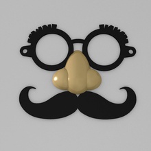 mustache mask toys april fool's day fools mustche 3d print model - Mito3D