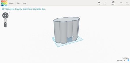 n scala ascensore 2 voce i giocattoli di concreto dual grian silo struttura 3d print model - Mito3D