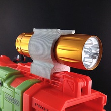 pistolet nerf flashlightclip les jouets le clip la lampe de poche 3d print model - Mito3D