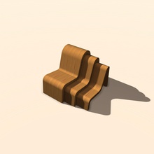 nesting chairs art frank gehry 3d print model - Mito3D