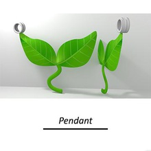 new leaf life pendant fashion art designed jewelry plant symbolize 3d print model - Mito3D