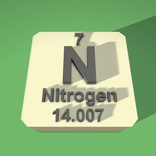 nitrogen periodic table fridge magnet education 3d print model - Mito3D
