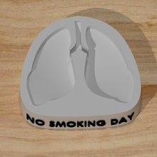 não fumar dia 9 de março cinzeiro a arte do evento fumaça 3d print model - Mito3D