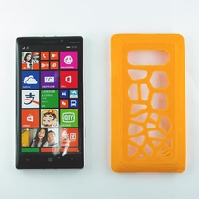 nokia930 voronoi pattern gadgets nokia smart phone case smartphone 3d print model - Mito3D