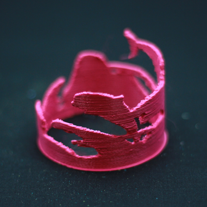 ocean ring art 3D print model - Mito3D